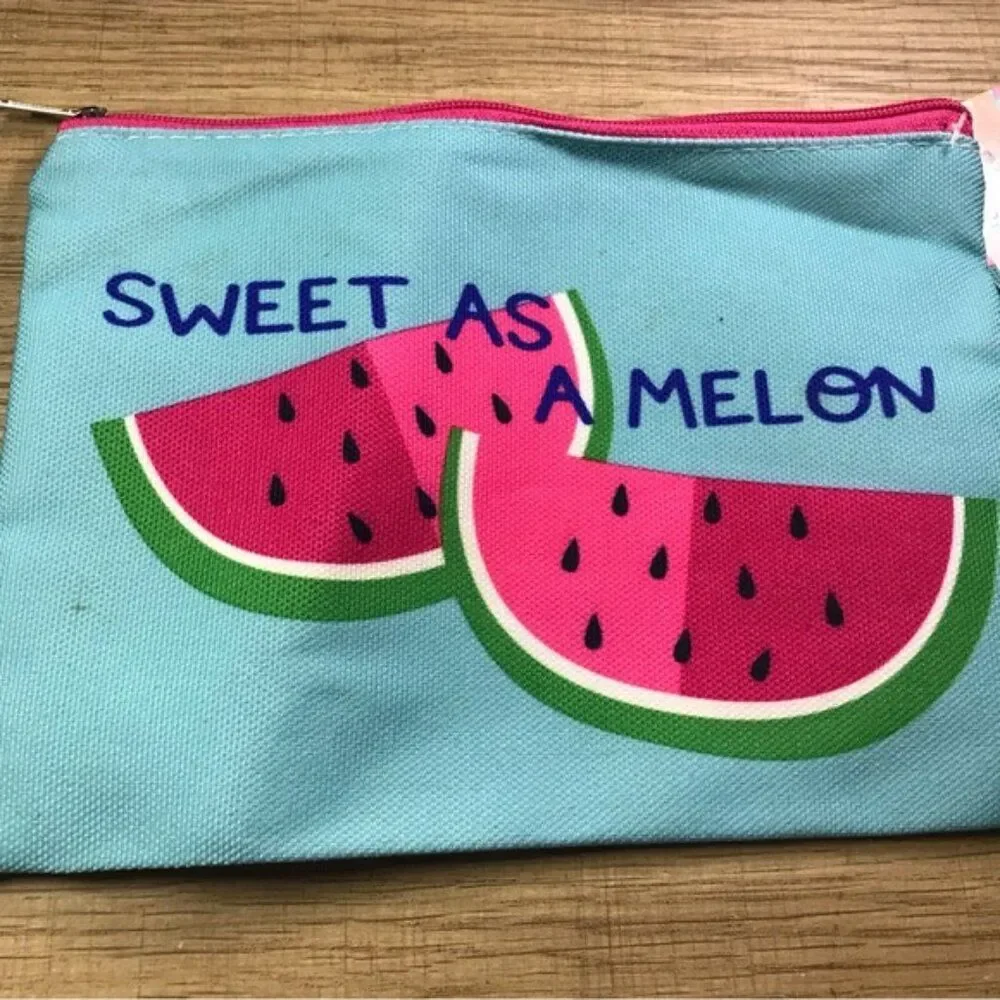 Watermelon Themed  Makeup Cosmetic Pouch Bag